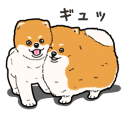 Wanko-Biyori Pomeranian sticker #15138290