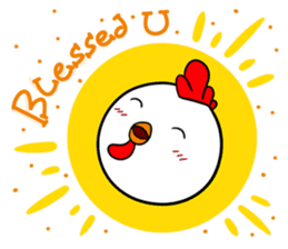 Funny Rooster sticker #15139508