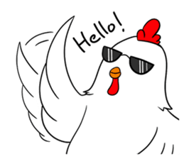 Funny Rooster sticker #15139509