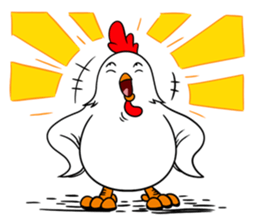 Funny Rooster sticker #15139510