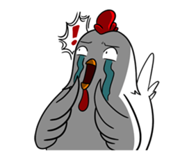 Funny Rooster sticker #15139511