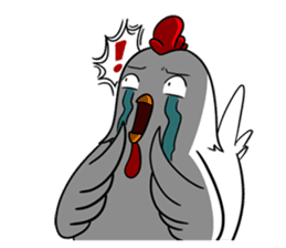 Funny Rooster sticker #15139511