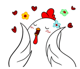 Funny Rooster sticker #15139512