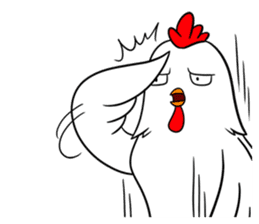 Funny Rooster sticker #15139515