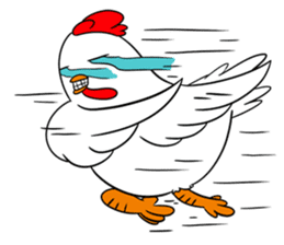 Funny Rooster sticker #15139516