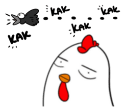 Funny Rooster sticker #15139517