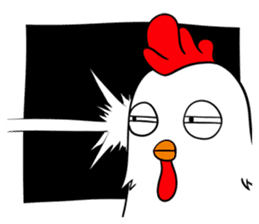 Funny Rooster sticker #15139518