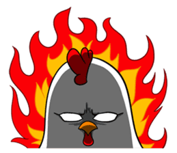 Funny Rooster sticker #15139519