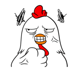 Funny Rooster sticker #15139521