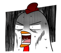Funny Rooster sticker #15139522