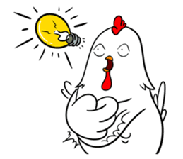 Funny Rooster sticker #15139525