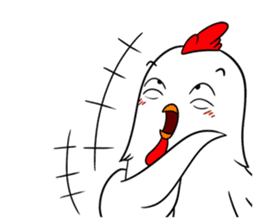 Funny Rooster sticker #15139526