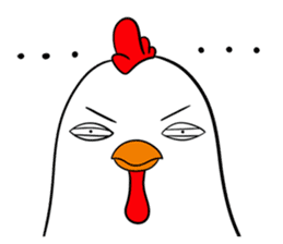 Funny Rooster sticker #15139531