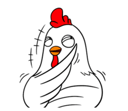 Funny Rooster sticker #15139534
