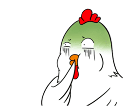 Funny Rooster sticker #15139535