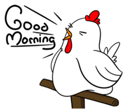 Funny Rooster sticker #15139536