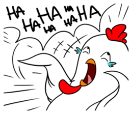 Funny Rooster sticker #15139537