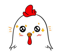 Funny Rooster sticker #15139539