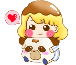 Pudding girl everyday sticker #15139934
