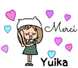 Yuika name sticker sticker #15140916