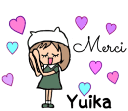 Yuika name sticker sticker #15140916