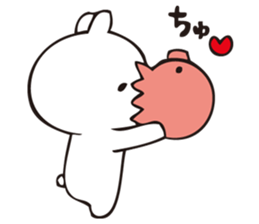 rabbit and octopas4 sticker #15143405