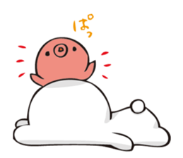 rabbit and octopas4 sticker #15143408