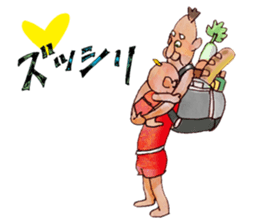 A pro wrestler Brother of red iron2 sticker #15143484