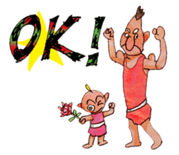 A pro wrestler Brother of red iron2 sticker #15143485