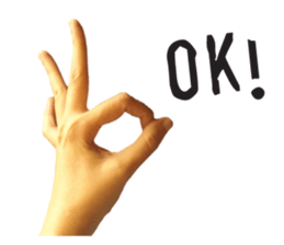 my hand say2 sticker #15143613