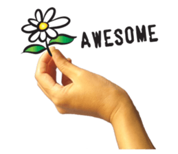 my hand say2 sticker #15143633