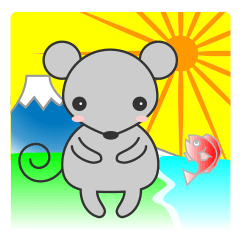 Greeting at New Year's by animals