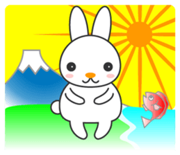 Greeting at New Year's by animals sticker #15143639