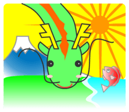 Greeting at New Year's by animals sticker #15143640