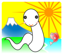 Greeting at New Year's by animals sticker #15143641