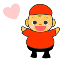 Greeting at New Year's by animals sticker #15143648