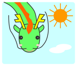 Greeting at New Year's by animals sticker #15143668