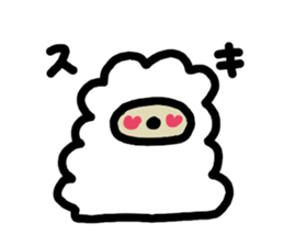 loose and cute Alpaca Sticker sticker #15144751