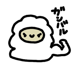 loose and cute Alpaca Sticker sticker #15144760