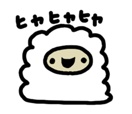 loose and cute Alpaca Sticker sticker #15144765