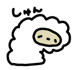 loose and cute Alpaca Sticker sticker #15144771
