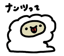 loose and cute Alpaca Sticker sticker #15144774