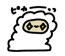 loose and cute Alpaca Sticker sticker #15144778