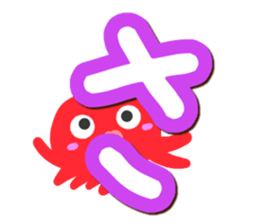 Octopus Sticker (Hiragana version1) sticker #15145518