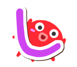 Octopus Sticker (Hiragana version1) sticker #15145519