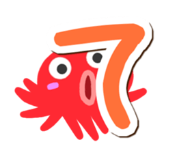 Octopus Sticker (Hiragana version1) sticker #15145526