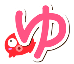 Octopus Sticker (Hiragana version1) sticker #15145545
