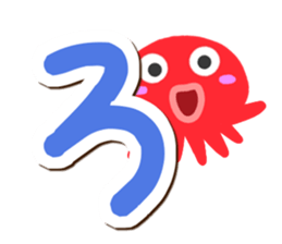 Octopus Sticker (Hiragana version2) sticker #15146312