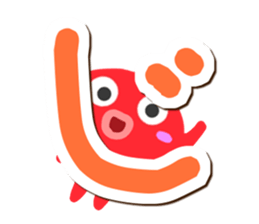 Octopus Sticker (Hiragana version2) sticker #15146322