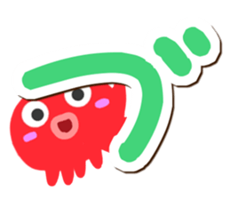 Octopus Sticker (Hiragana version2) sticker #15146328
